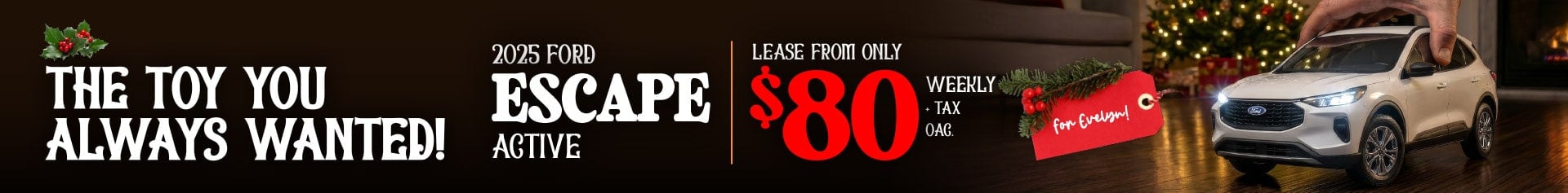 Ford Escape Holiday Lease Deal